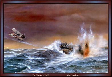 The Sinking of U-752 by John Hamilton